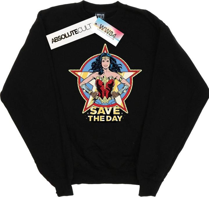 Actual product image Girls Wonder Woman 84 Star Design Sweatshirt (152, 158)
