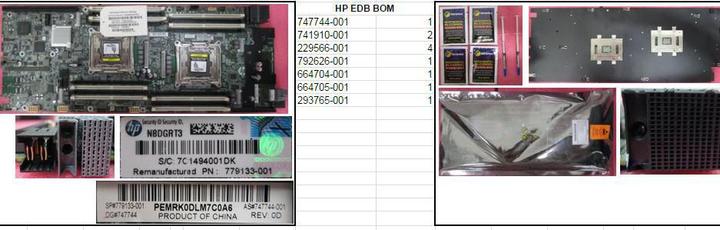Actual product image HPE PCA SYS I/O XL230A 2P GEN9