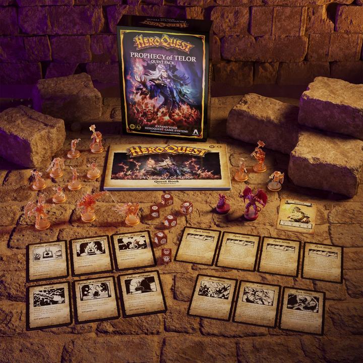 Produktbild Hasbro Gaming HeroQuest Die Prophezeiung von Telor Abenteuerpack, HeroQuest Basisspiel erforderlich (Deutsch)