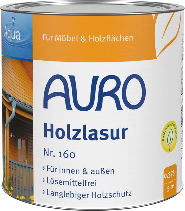 Image du produit AURO Glacis pour bois Aqua (Gris, 0.75 l)