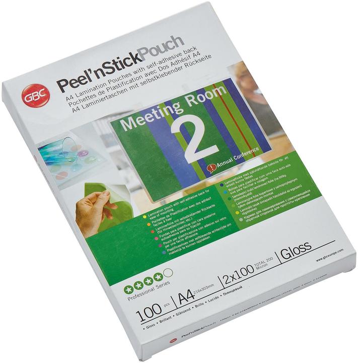 Immagine prodotto GBC Busta per la laminazione con carta staccabile (A4, 100 Pezzo/i, 200 µm)