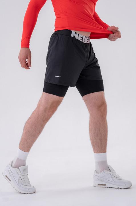 Image du produit Nebbia Short double couche avec poches intelligentes 318 noir (XXL)