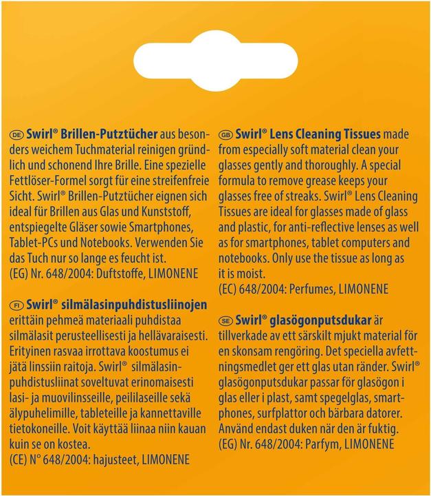 Image du produit Swirl Chiffons pour le nettoyage des lunettes