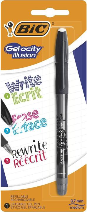 Actual product image Bic Gel-ocity illusion gel roller (Black)