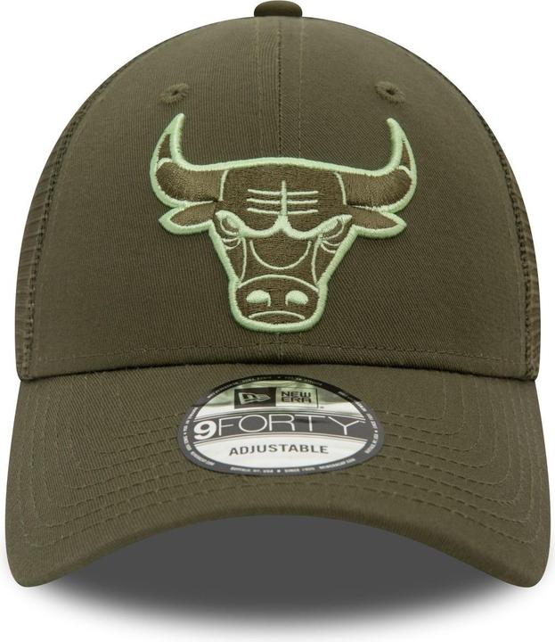 Produktbild New Era 9Forty Mesh Trucker Cap - NBA Chicago Bulls oliv (One Size)