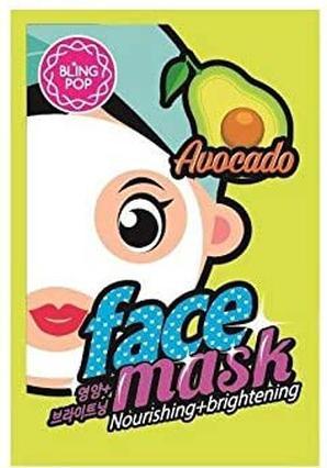Bling Pop Mascarilla Facial Nutritiva E Iluminadora Con Aguacate (25 ml)