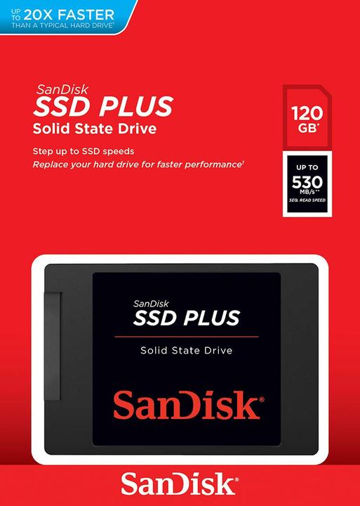 Image du produit SanDisk SSD Plus (120 Go, 2.5")