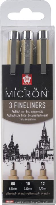 Produktbild Sakura Faserschreiber Pigma Micron (Black, 3 x)