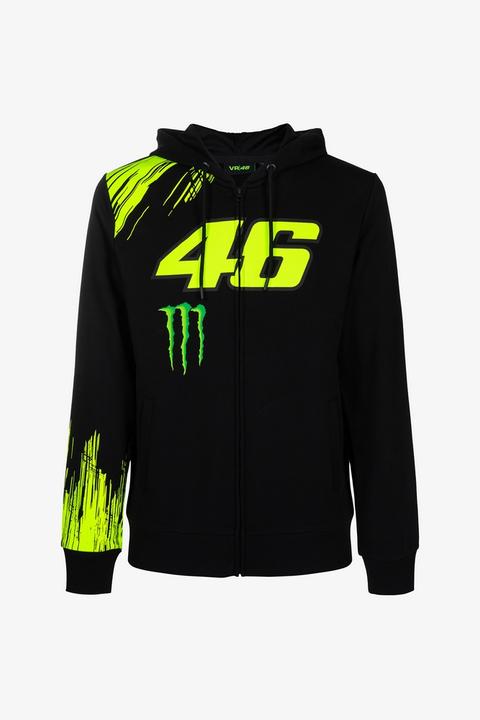 Produktbild VR46 Hoody Dual Monster Full Zip Bla (L)