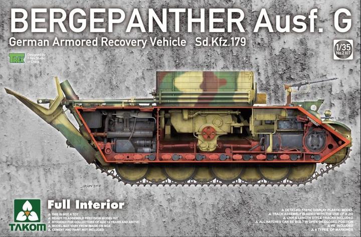Image du produit Takom Bergepanther Ausf.G German Armored Recovery Vehicle Sd.Kfz.179 w/full inter