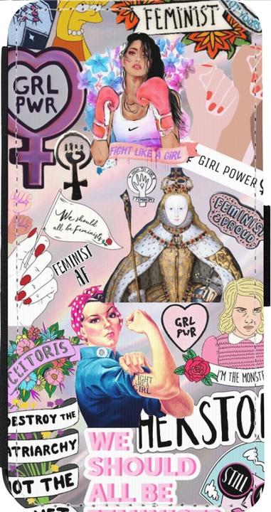 Immagine prodotto PhoneLook Cover Portafoglio nero Girl Power Collage (Apple iPhone 14 Pro Max)
