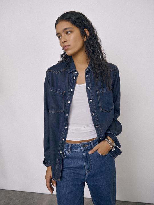Produktbild Object Loose Fit Jeanshemd (34)