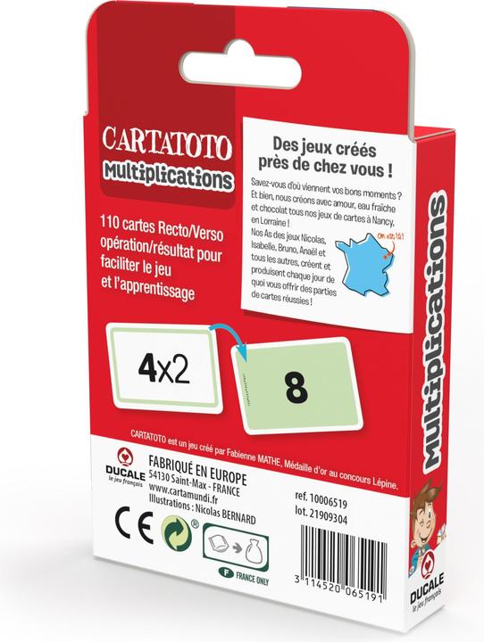 Actual product image Cartamundi Cartatoto Multiplication (French)