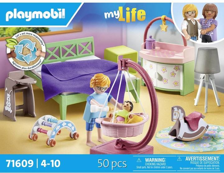 Actual product image Playmobil Bedroom with baby play corner (71609, Playmobil My Life)