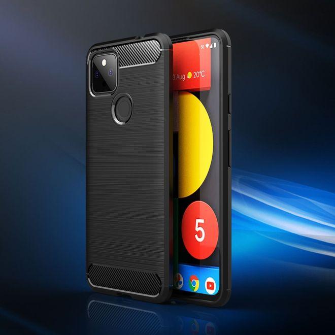 Productafbeelding MU Style Koolstofvezel TPU Softcase-serie (Google Pixel 5a)