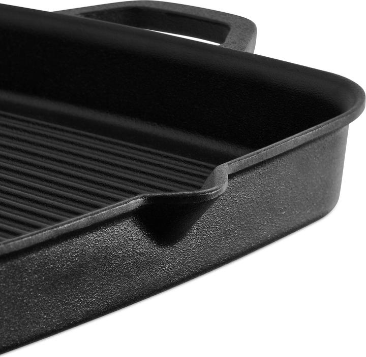 Immagine prodotto Burnhard Padella per grigliare in ghisa (30 cm, Padella grill, Ghisa)