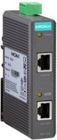 Actual product image Moxa INJ-24 - PoE Injector, maximum output of 30 W at 2448 VDC, 0 to 60C operating temperature (802.3af (PoE), 30 W)
