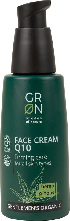 GRN GENTLEMEN'S Gesichtscreme Q10 straffend Hanf & Hopfen (50 ml, 24h cream)