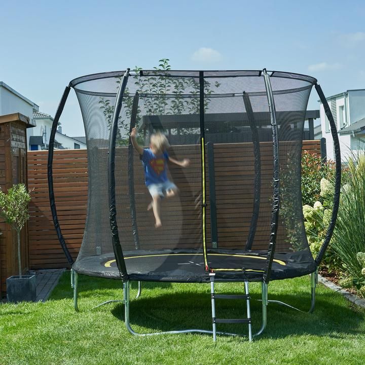 Produktbild Gartenfreude Kinder Trampolin 244 cm Sprungtuch und Sicherheitsnetz (244 cm)