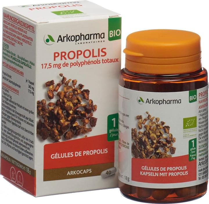 Immagine prodotto Arkopharma Arkocaps Bio Propolis Kapseln (40 Pezzo/i, Pillole, 42 g)