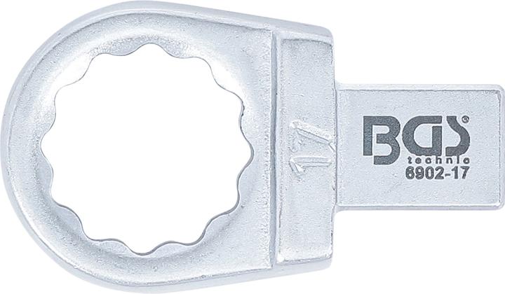 BGS Einsteck-Ringschlüssel 17 mm Aufnahme 9 x 12 mm (17 mm)
