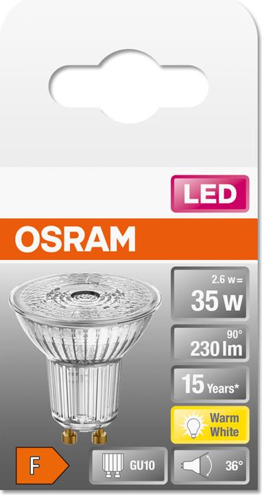 Image du produit Osram Star PAR16 (GU10, 2.60 W, 230 lm, 1 x, F)
