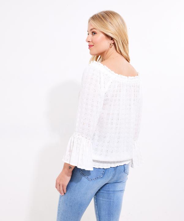 Actual product image Joe Browns Broderie Tassel Lace Top (46)