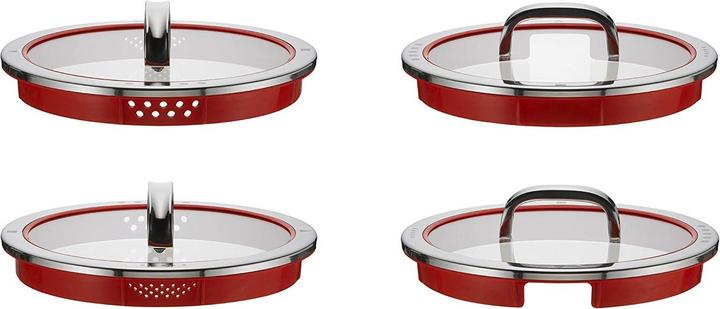 Produktbild WMF Stielkasserolle Topf 16cm Stieltopf Deckel Function4 Induktion Edelstahl (16 cm, Kochtopf, Edelstahl)