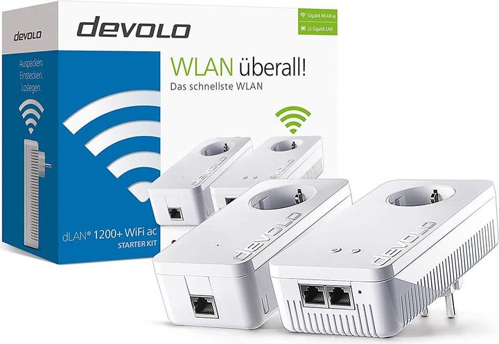 Image du produit Devolo dLAN 1200+ WiFi ac Starter Kit (1200 Mbit/s)