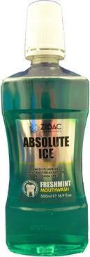 Actual product image Zidac Absolute Ice Freshmint Mouthwash 500ml (500 ml)
