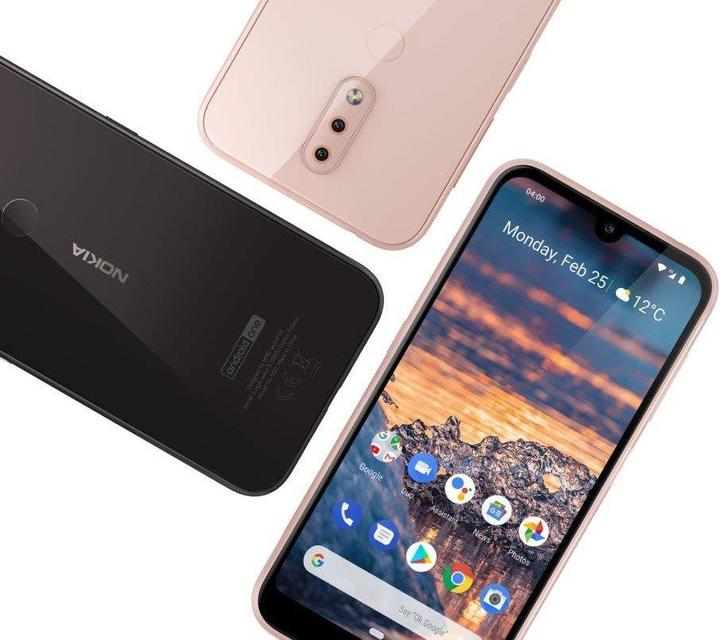 Actual product image Nokia 4.2 (32 GB, Pink Sand, 5.71", Dual SIM + SD, 13 Mpx, 4G)