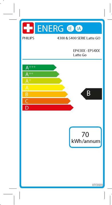 Energielabel Philips 5400 series EP5447/90