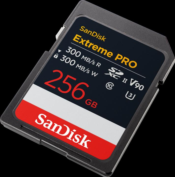 Actual product image SanDisk Extreme PRO UHS-II V90 (256 GB, SDXC, U3, UHS-II)