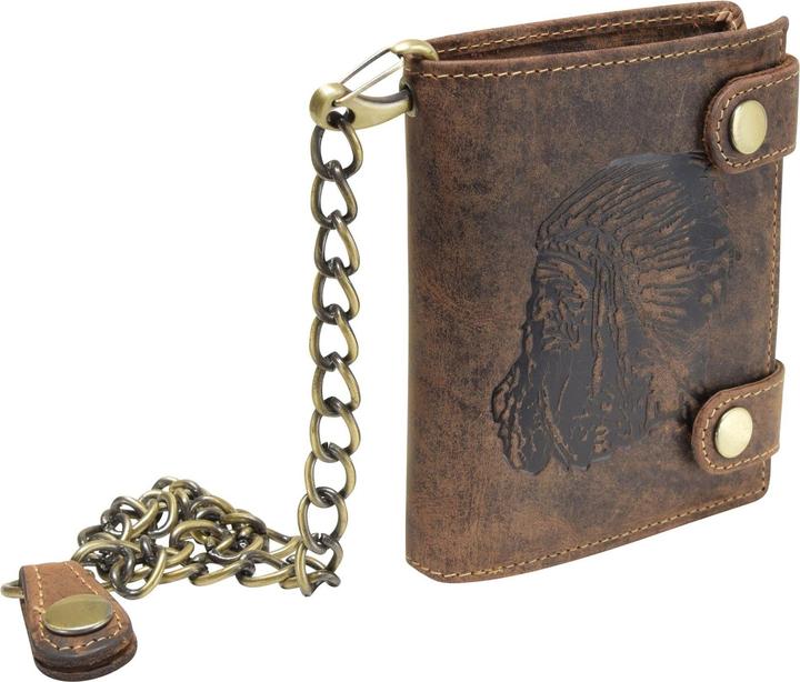 Actual product image Greenburry Vintage Indian wallet leather 10 cm
