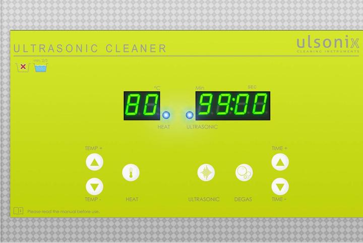 Produktbild Ulsonix Ultraschallgerät Degas Ultraschall Reiniger Ultraschallreiniger 3,2 l 120 W (40 kHz, 3200 ml)