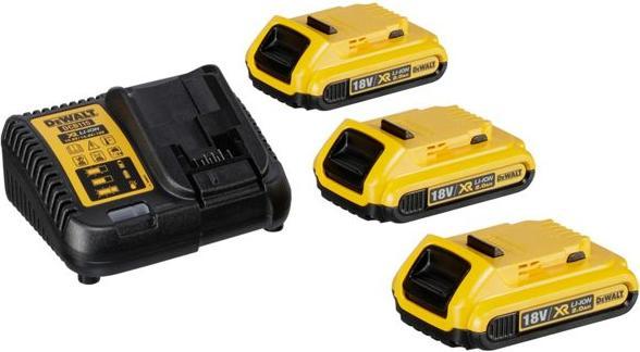 Immagine prodotto DeWalt Caricatore DEVAL DCB115 + 2x2.0Ah DCB115D3 (18 V)