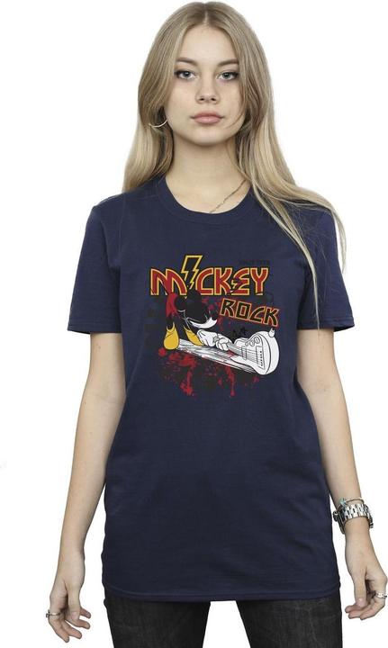 Immagine prodotto Disney Mickey Mouse Smash Guitar Rock Maglietta Ampia Donna (XL)