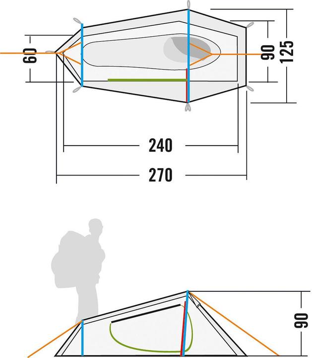 Image du produit Tatonka Koli Tent (Tente tunnel, 1.70 kg, 1 personne)