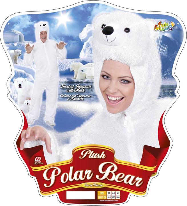 Produktbild Widmann Kostüm Plüsch Eisbär Kapuzen (M, L)