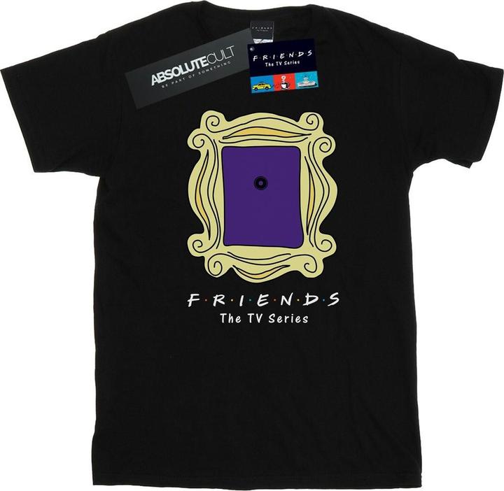 Actual product image Friends Womens/Ladies Door Peephole Cotton Boyfriend T-Shirt (XL)