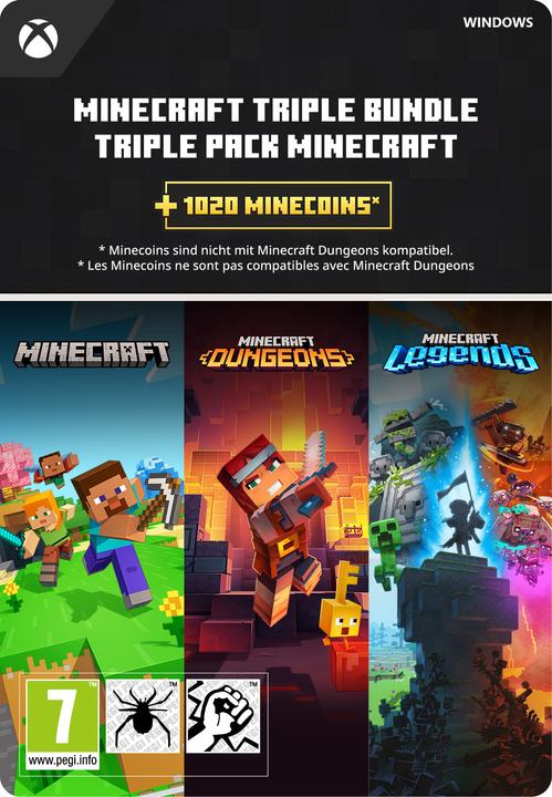 Produktbild Microsoft Xbox Minecraft Triple Bundle Windows Download Code (Windows)