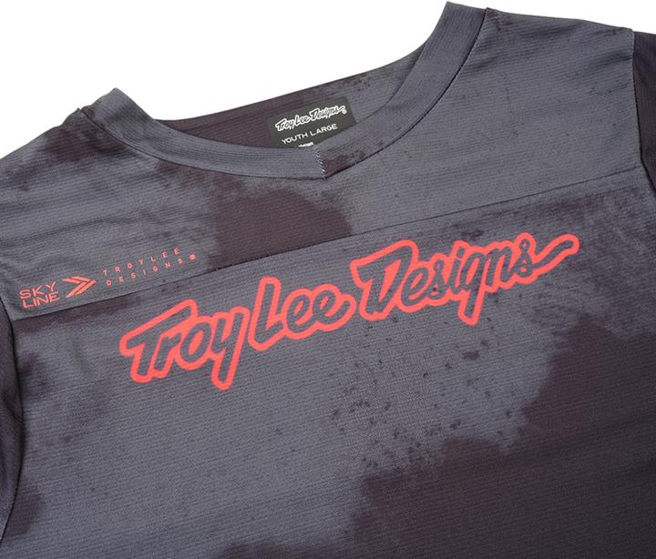 Actual product image Troy Lee Designs Skyline SS Jersey, Flared, carbon, youth XS (XS)