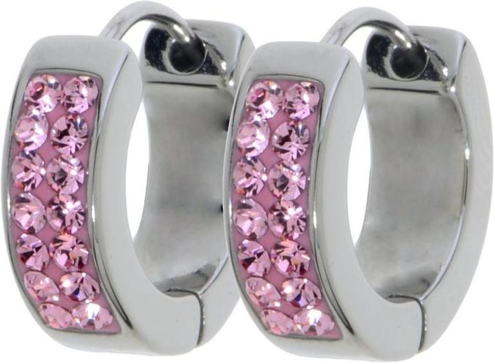 Produktbild Bijouteria Breite Ohrringe (Edelstahl, Swarovski Kristall)