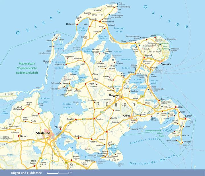 Immagine prodotto Reiseführer Rügen, Hiddensee, Stralsund (Tedesco, Wolfgang Kling, Grażyna Kling, 2022)
