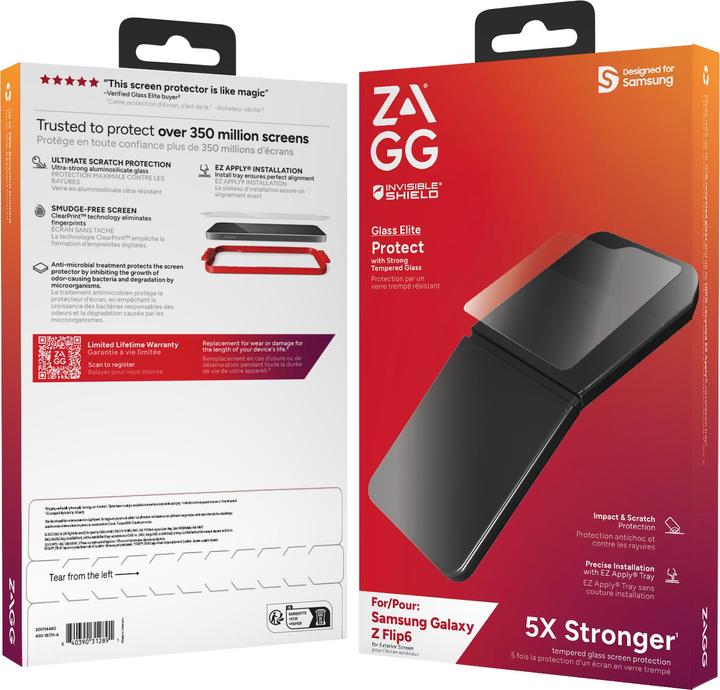Immagine prodotto Zagg Glass Elite (1 Pezzo/i, Samsung Galaxy Z Flip6)