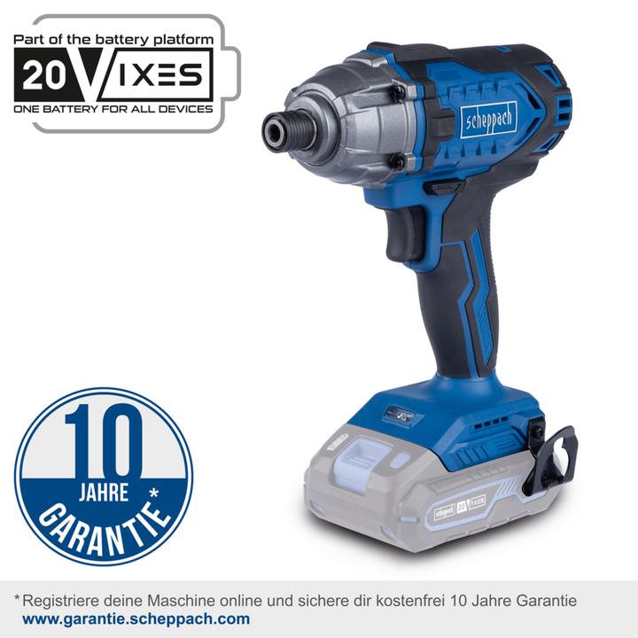 Actual product image Scheppach 1/4 inch cordless impact wrench C-ID180-X (DIY) (Rechargeable battery operated)