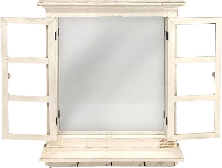 Actual product image HTI-Living Spiegel Fenster Vintage Weiss (57 x 78 cm)