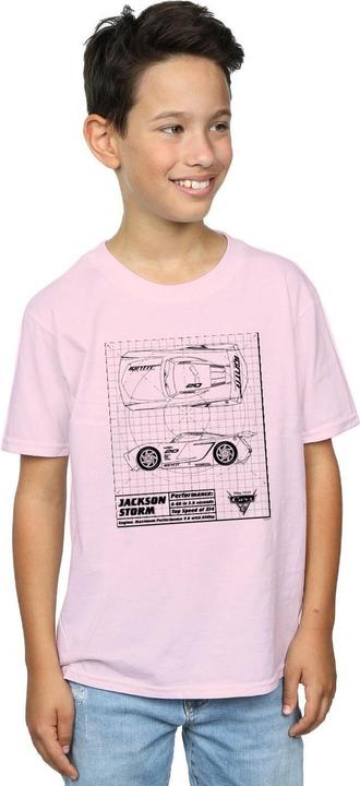 Immagine prodotto Disney Cars Jackson Storm Blueprint Maglietta Ragazzi (116)