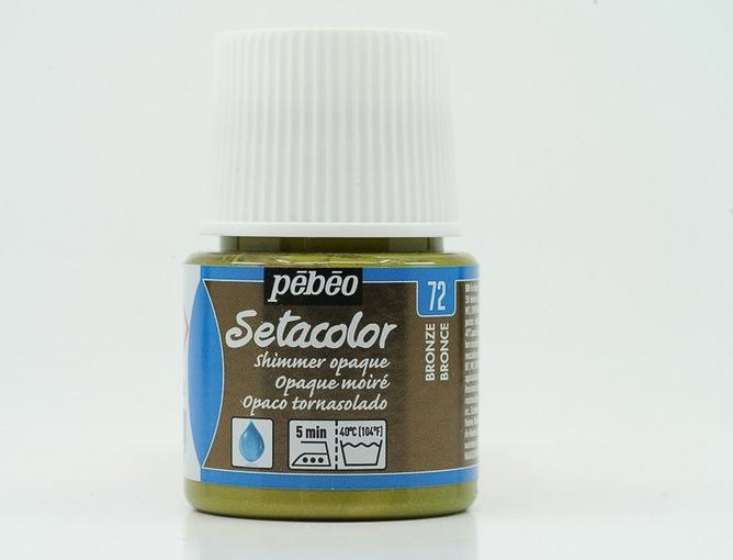 Actual product image Pebeo Setacolor Opaque (Shimmering bronze, 45 ml)