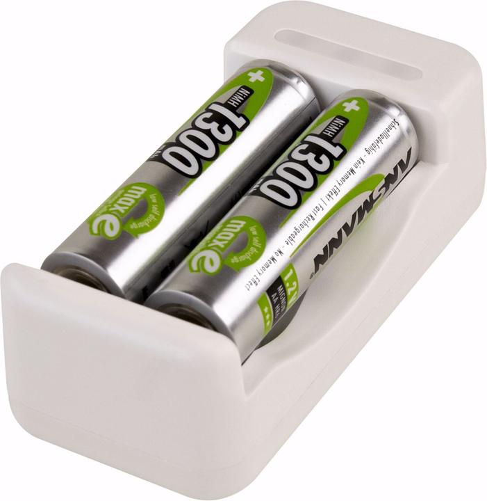 Immagine prodotto Ansmann Caricabatterie Basic II incl. 2 x AA 1300mAh batteria ricaricabile (1 pz., AA, 1300 mAh, Accumulatore di carica elettrica)